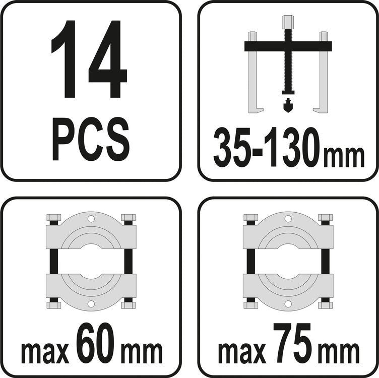 UNIVERSAL GEAR/BEARING PULLER EXTRACTOR (YT-06412)