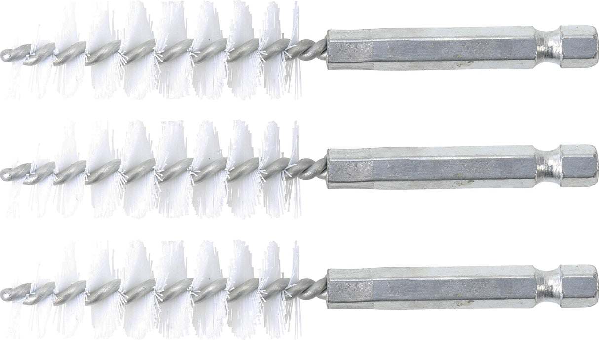 NYLON BRUSH | 16 MM | 6.3 MM (1/4") DRIVE | 3 PCS. (3078-16-N)