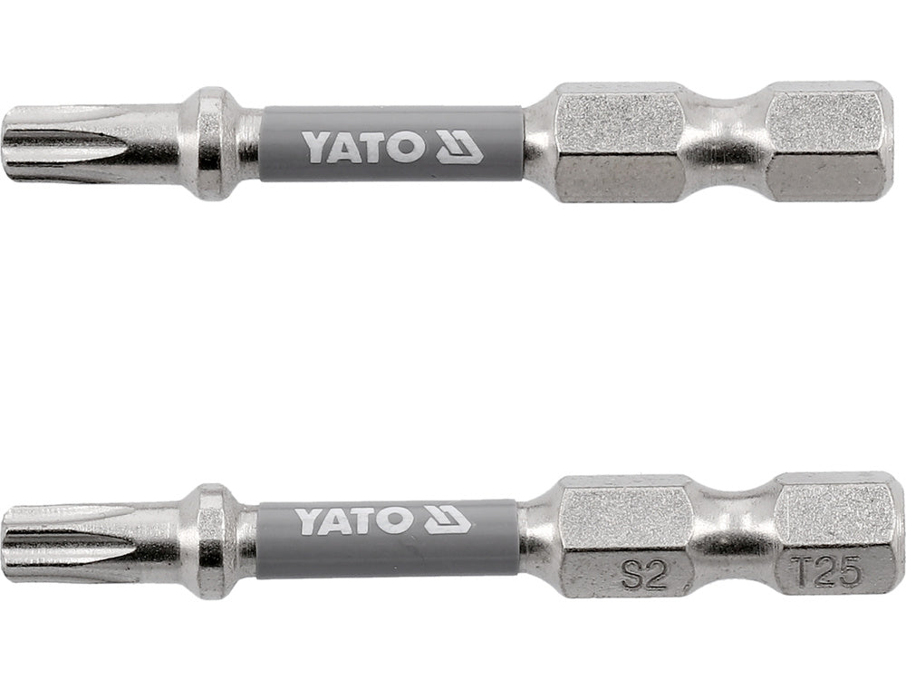 SCREWDRIVER BITS 1/4 50MM T25 2 PCS NI (YT-78034)
