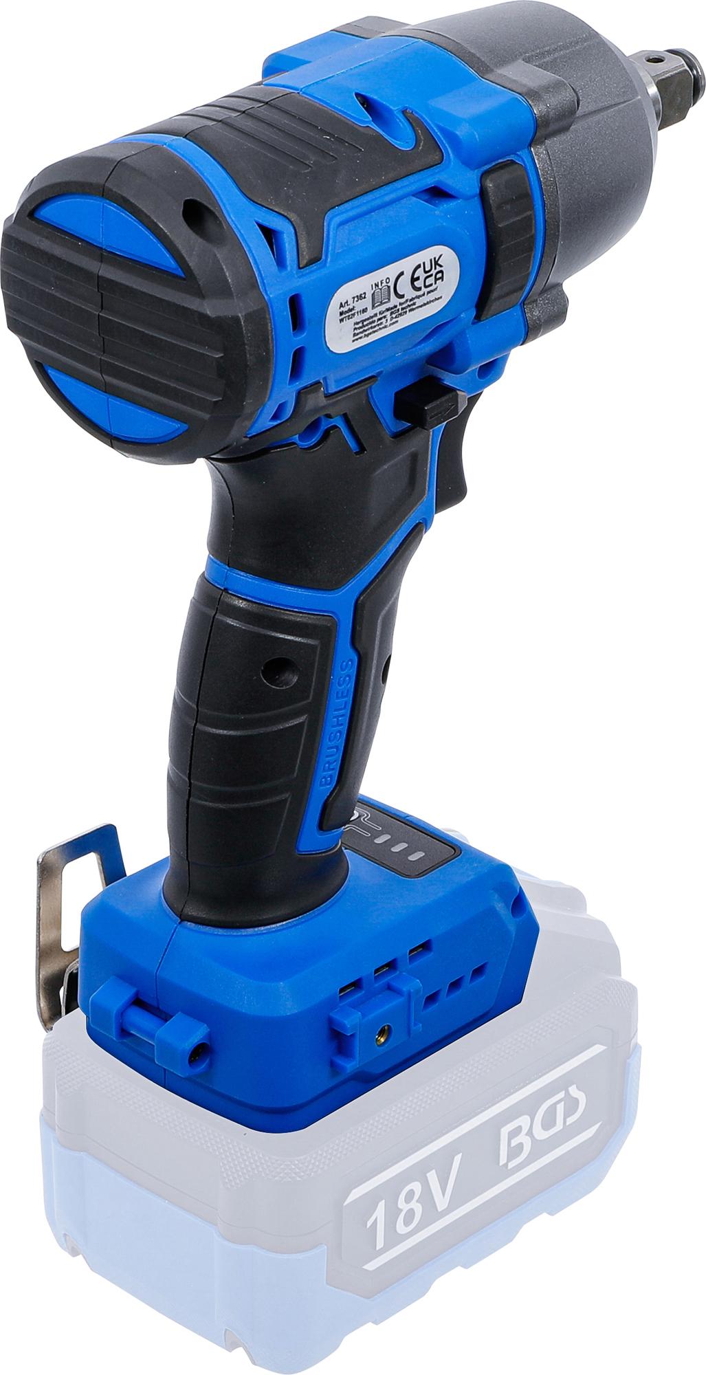 CORDLESS IMPACT WRENCH | BRUSHLESS | 12.5 MM (1/2") | 400 NM | 18 V | WITHOUT RECHARGEABLE BATTERY (7362)