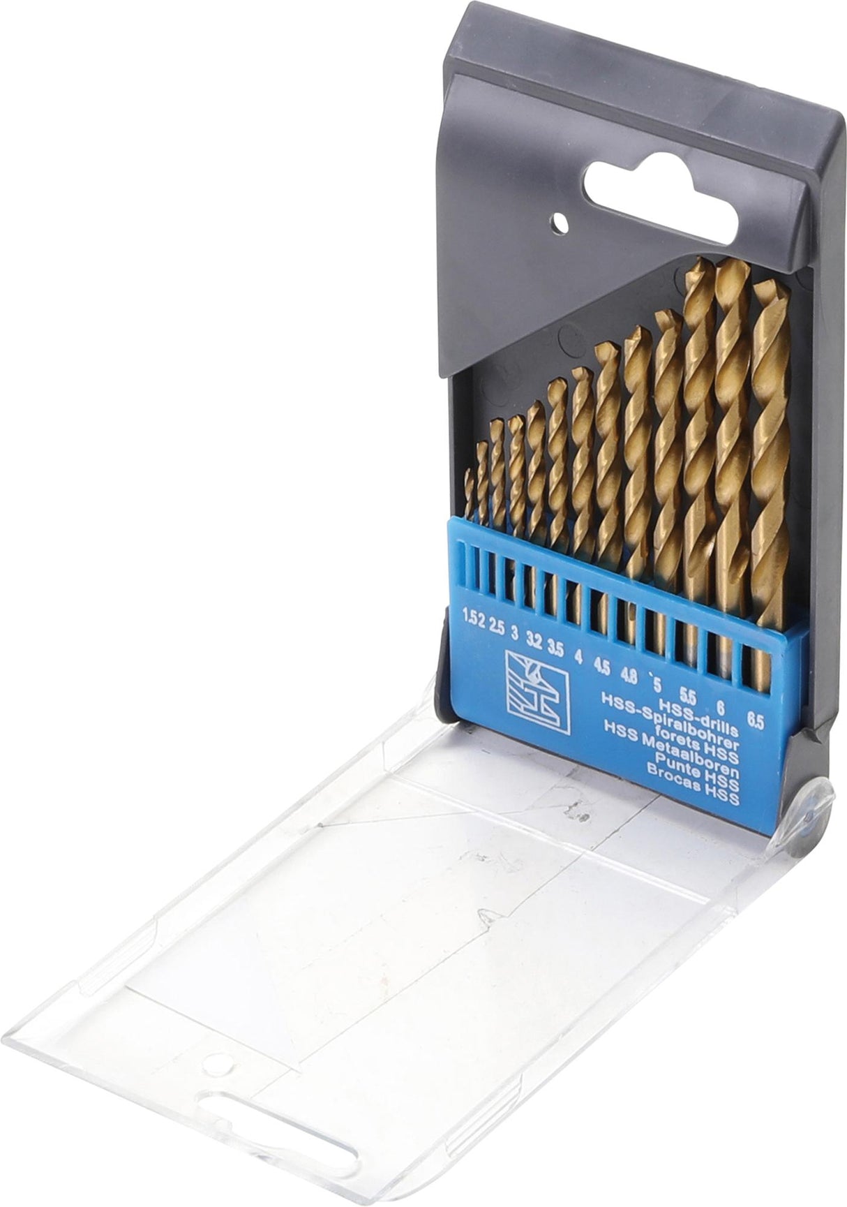 HSS TWIST DRILL SET | TITANIUM NITRATED | 1.5 - 6.5 MM | 13 PCS. (50813)