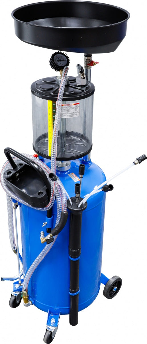 AIR SUCTION OIL DRAINER WITH WASTE OIL DRAIN RECEIVER | 80 L (7003)