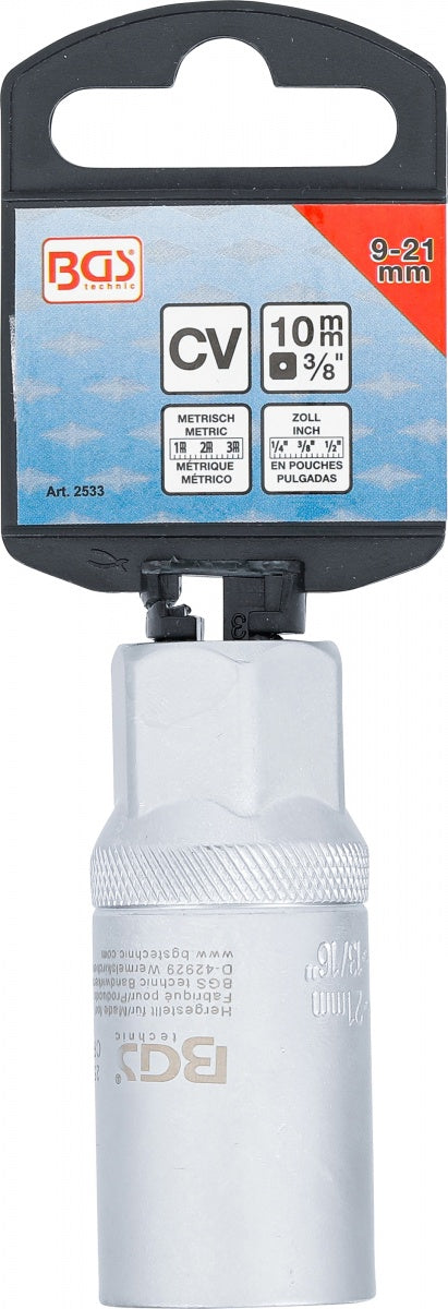 MULTI SOCKET | 10 MM (3/8") DRIVE | 9 - 21 MM (2533)