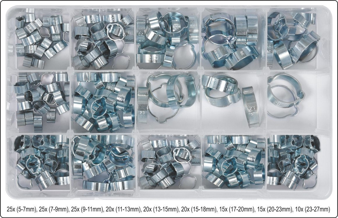 DOUBLE EAR HOSE CLAMP ASSORTMENT (YT-06784)