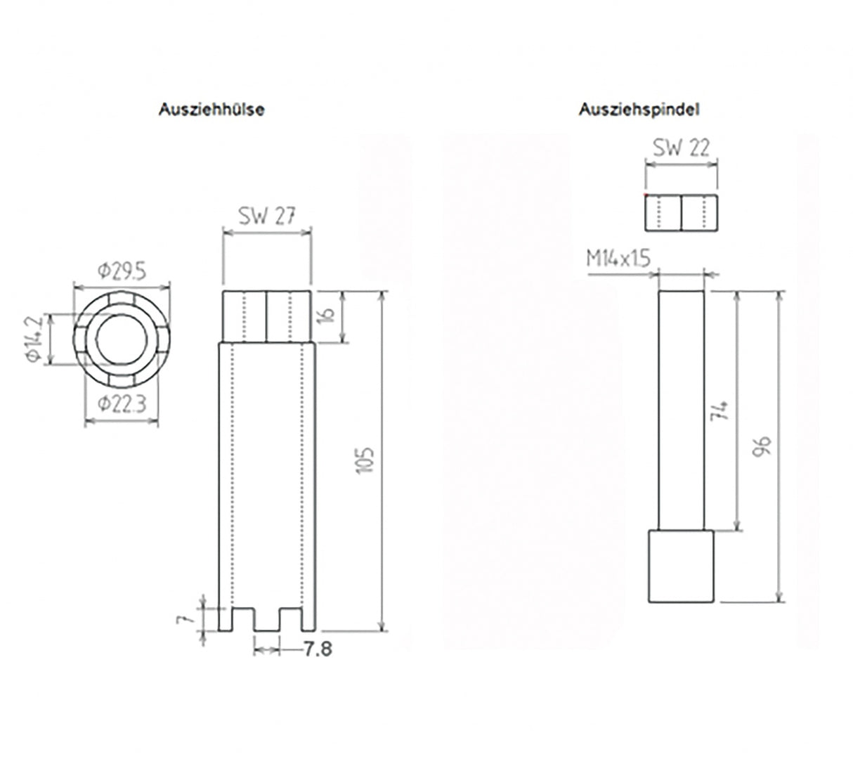 INJECTION NOZZLE EXTRACTOR | FOR MAN, MERCEDES-BENZ | FOUR TEETH (67230)