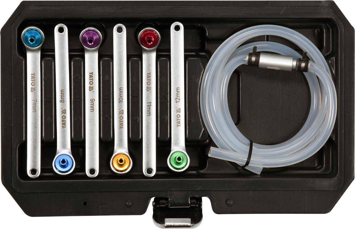 BRAKE BLEEDER WRENCH SET | 7 - 8 - 9 - 10 - 11 - 12 MM | 7 PCS. (YT-06834)