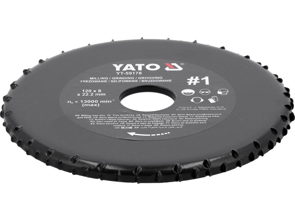 MILLING RASP WHEEL FOR ANGLE GRINDERS (YT-59178)