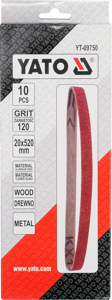 SANDING BELT P120 SIZE 20X520MM (YT-09750)