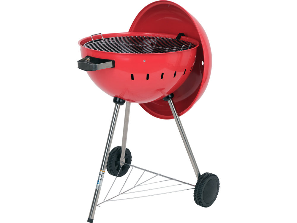CHARCOAL BBQ, ROUNDED, 54CM RED (YG-20304)