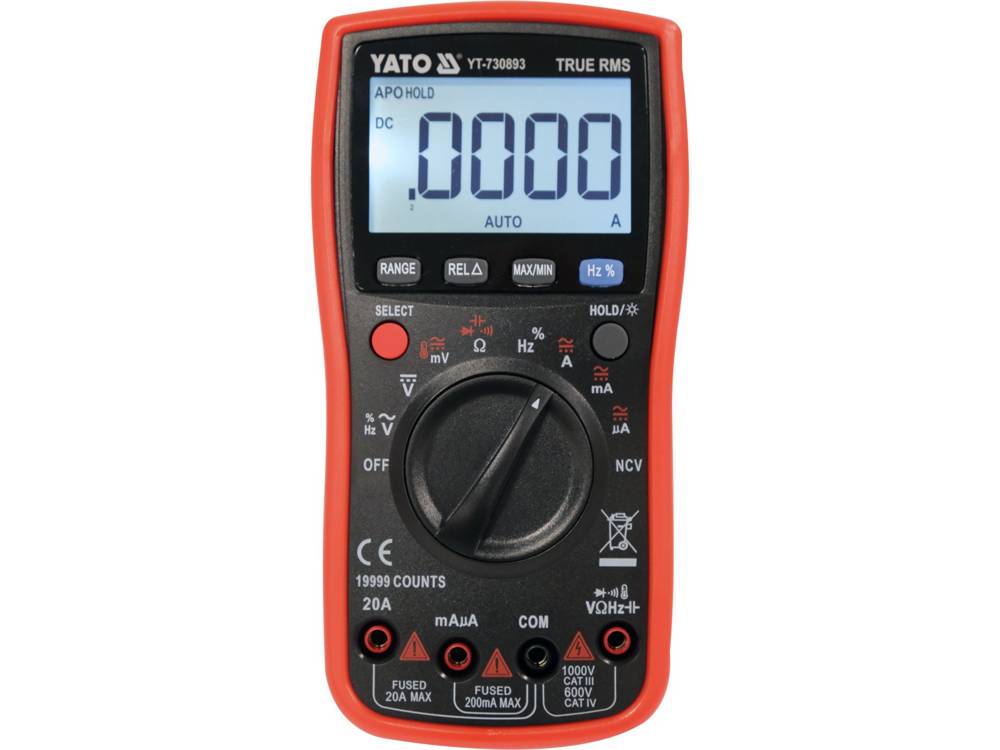 DIGITAL MULTIMETER TRUE RMS LCD 19999 (YT-730893)