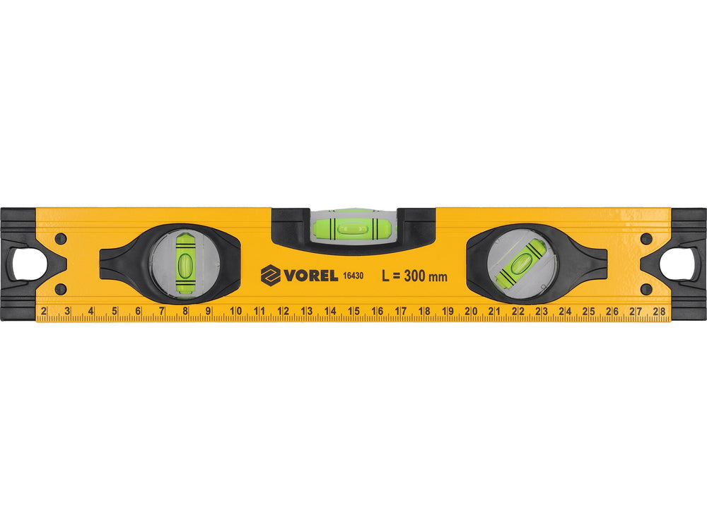 ALUMINIUM SPIRIT LEVEL | 300 MM | 3 VIALS (16430)