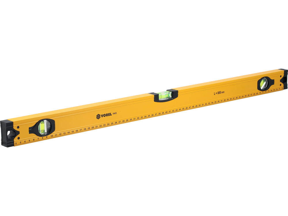 ALUMINIUM SPIRIT LEVEL | 800 MM | 3 VIALS (16433)