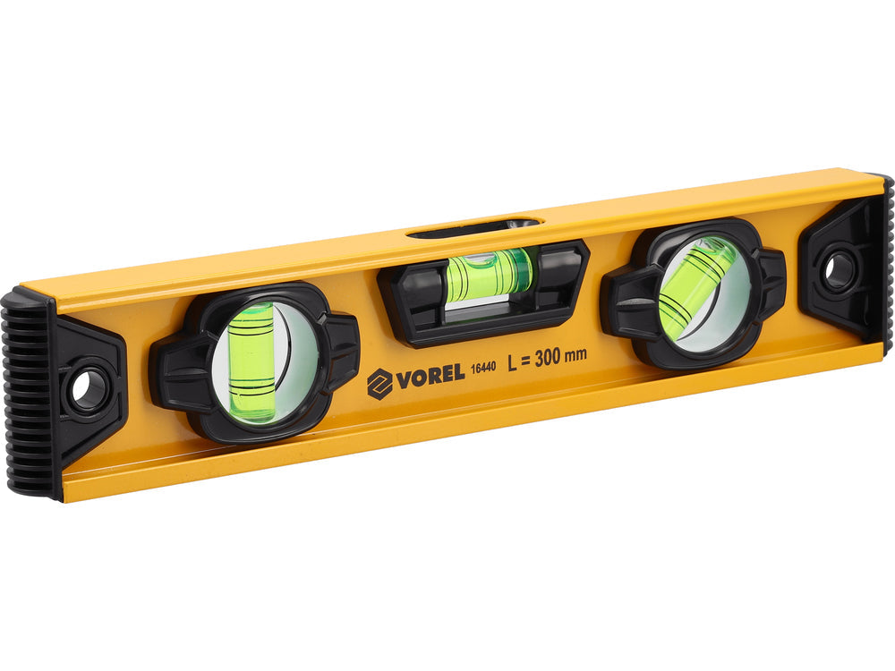 ALUMINIUM SPIRIT LEVEL | 300 MM | 3 VIALS (16440)