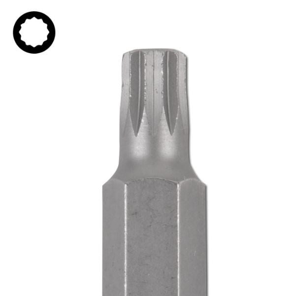 BIT | LENGTH 75 MM | 10 MM (3/8") DRIVE | SPLINE (FOR XZN) | M8 (4861)