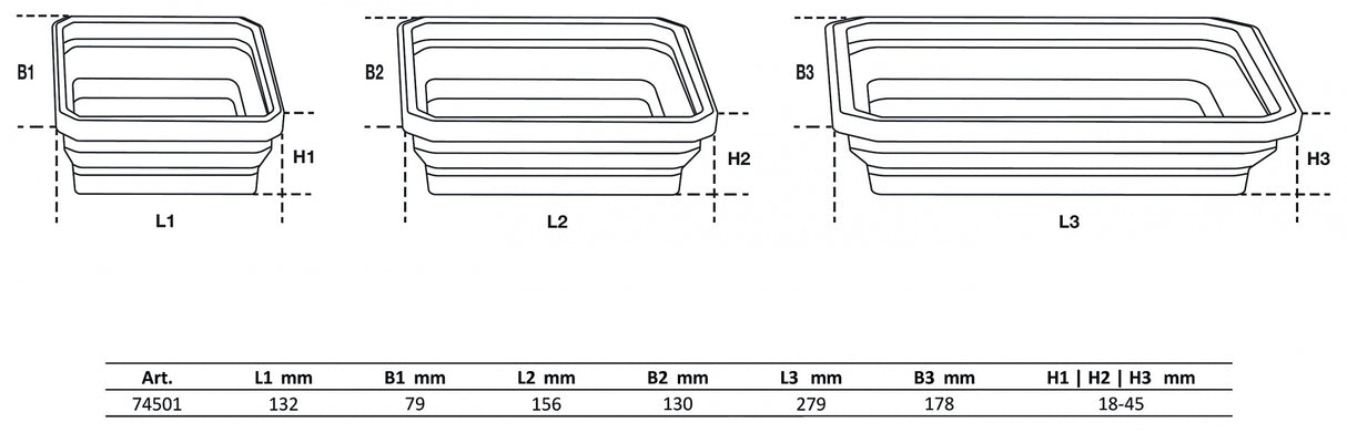 MAGNETIC SHELL SET | SILICONE | FOLDABLE | 3 PCS. (74501B)