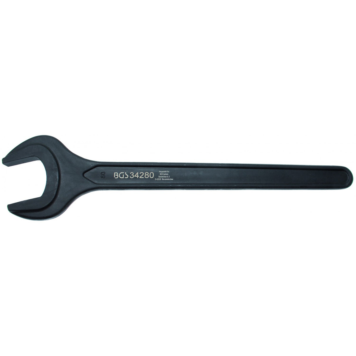 SINGLE OPEN END SPANNER | DIN 894 | 80 MM (34280)