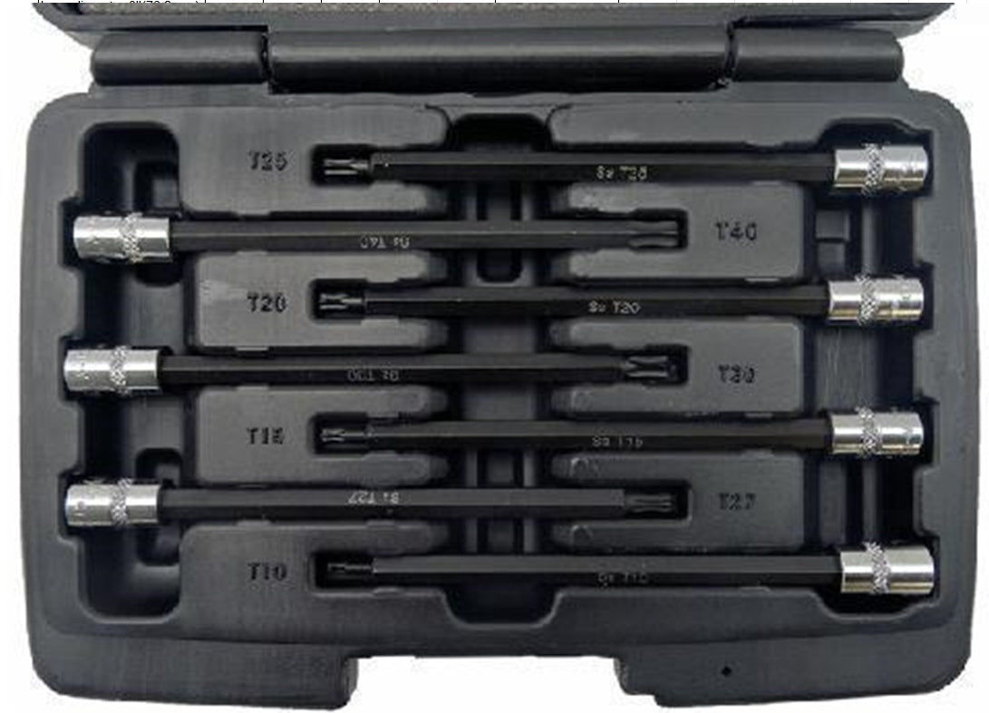 PRESSED BIT SET | 6.3 MM (1/4") | T-STAR (TORX) S2 | T10 - T40 | 7 PCS. (S1107)