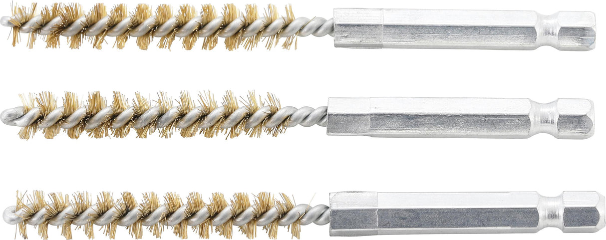 BRASS BRUSH | 8 MM | 6.3 MM (1/4") DRIVE | 3 PCS. (3078-8-M)