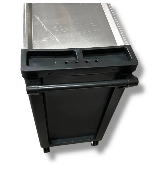 TOOL CABINET ON WHEELS | METAL WORKTOP | WITH TOOLS | 7 DRAWERS / 1 DOOR | 322 TOOLS (H7002)