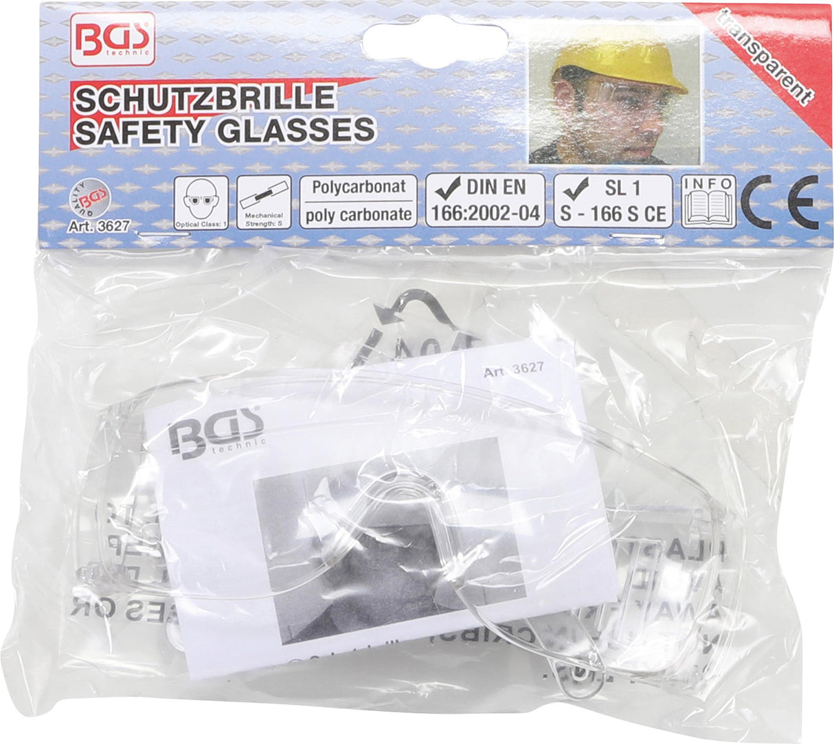 SAFETY GLASSES | TRANSPARENT (3627)