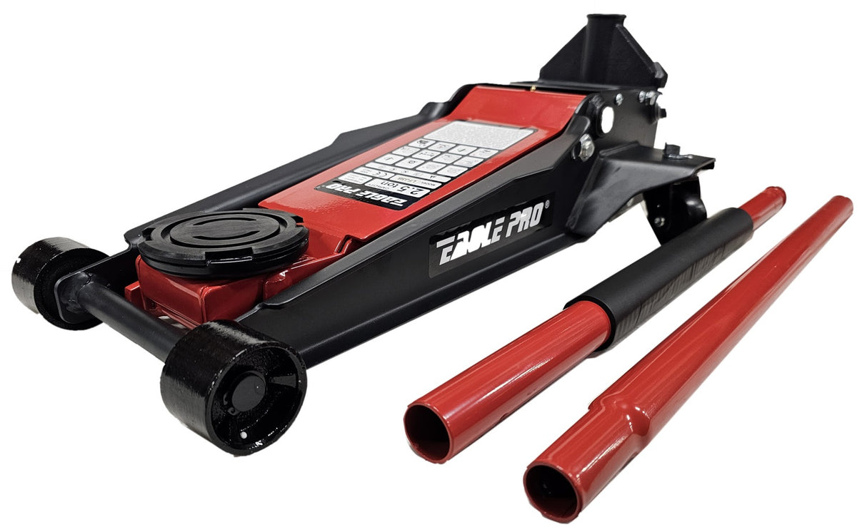 LOWERED JACK WITH WHEELS | DOUBLE PISTON | QUICK LIFTING | 70- 510 MM | 2.5 T (LFJ3B)