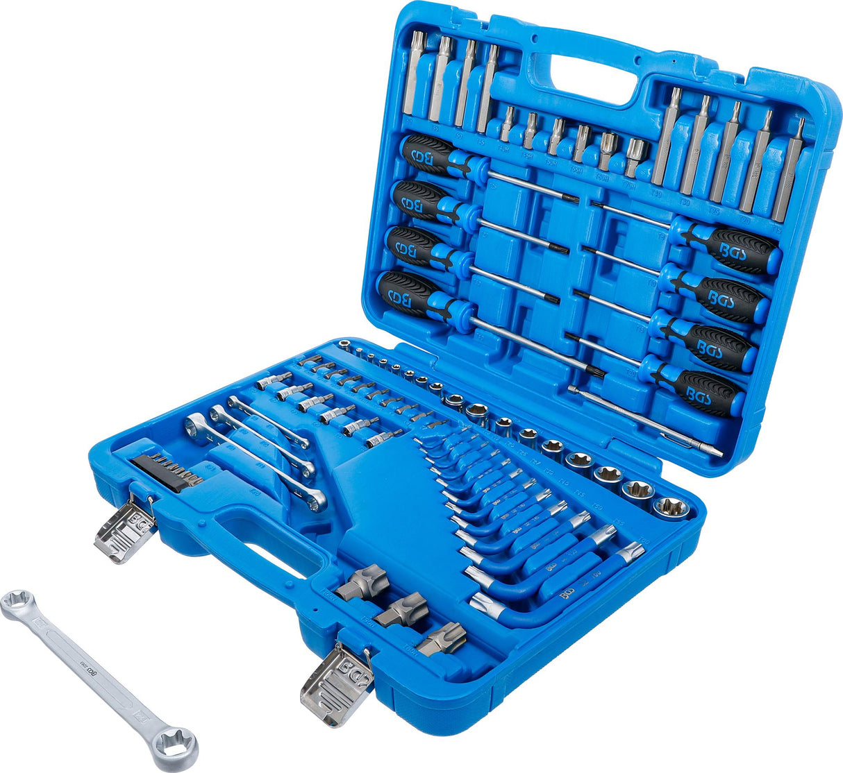 TOOL SET | 6.3 MM (1/4") + 12.5 MM (1/2") | E-TYPE / T-STAR (FOR TORX) | 84 PCS. (7849)