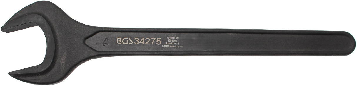 SINGLE OPEN END SPANNER | DIN 894 | 75 MM (34275)