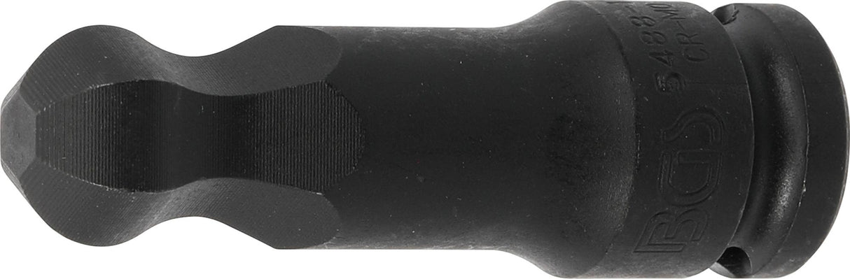 IMPACT BIT SOCKET | LENGTH 75 MM | 12.5 MM (1/2") DRIVE | INTERNAL HEXAGON WITH BALL HEAD 17 MM (5488-17)