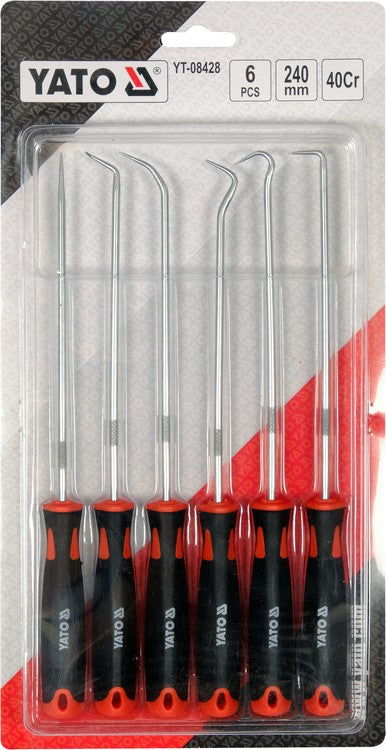 6 PC LONG REACH HOOK AND PICK TOOL SET (YT-08428)