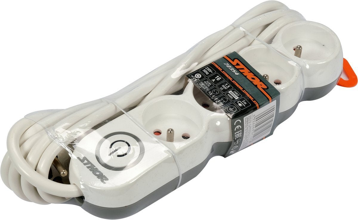 POWER STRIP W. GROUND 4S 3M (72354)