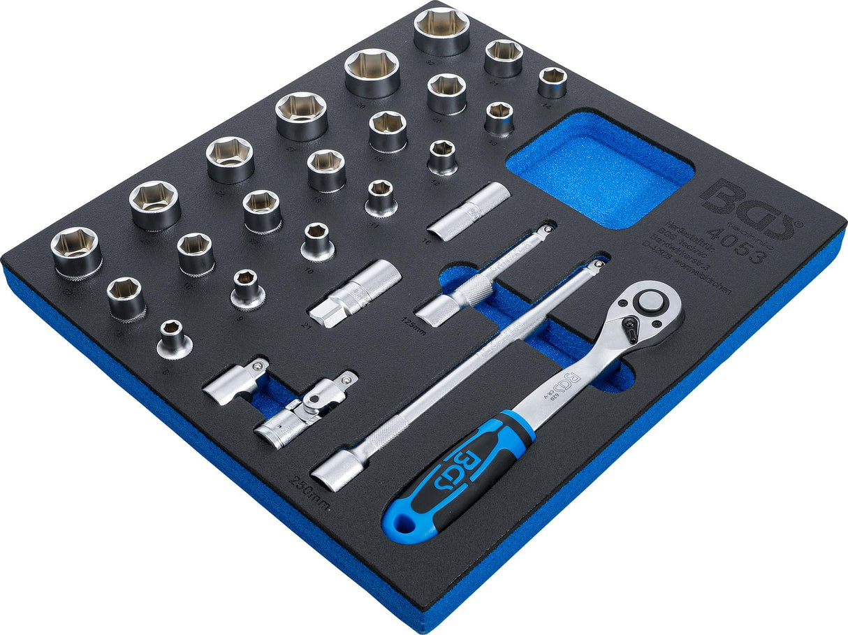 TOOL TRAY 2/3: SOCKET SET 12.5 MM (1/2 ") | 27 PCS. (4053)
