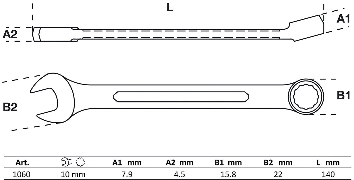 COMBINATION SPANNER | 10 MM (1060)
