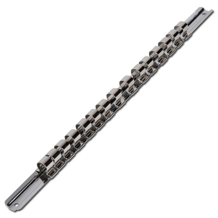 SOCKET RAIL WITH 15 CLIPS | 12.5 MM (1/2") (2540)