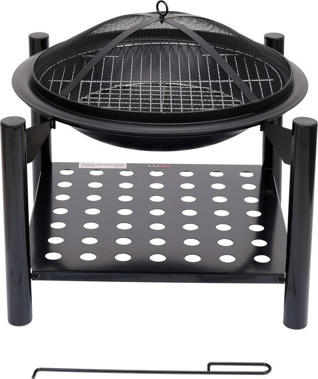 STEEL STOVE | GRATE | WITH FIREWOOD HOLDER | 50 CM (99713)