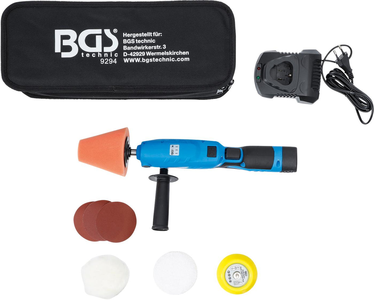 CORDLESS POLISHER SET | MAX. 2.800 RPM | 12 V | 1500 MAH (9294)