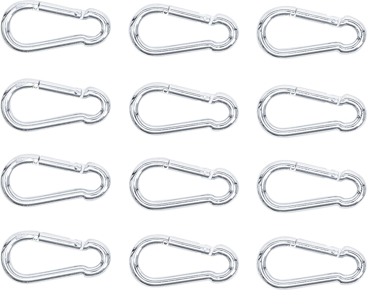 SNAP HOOKS SET | 50 X 5 MM | 12 PCS. (85790)