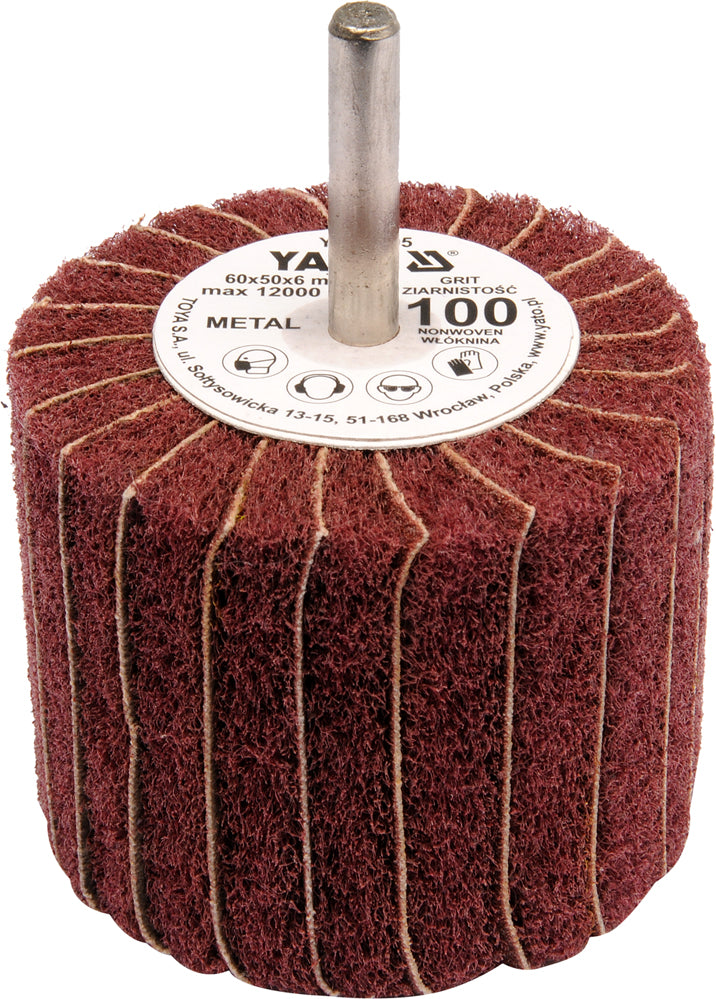 FLAP WHEEL W. SHAFT 60X50X6 P150 (YT-83396)