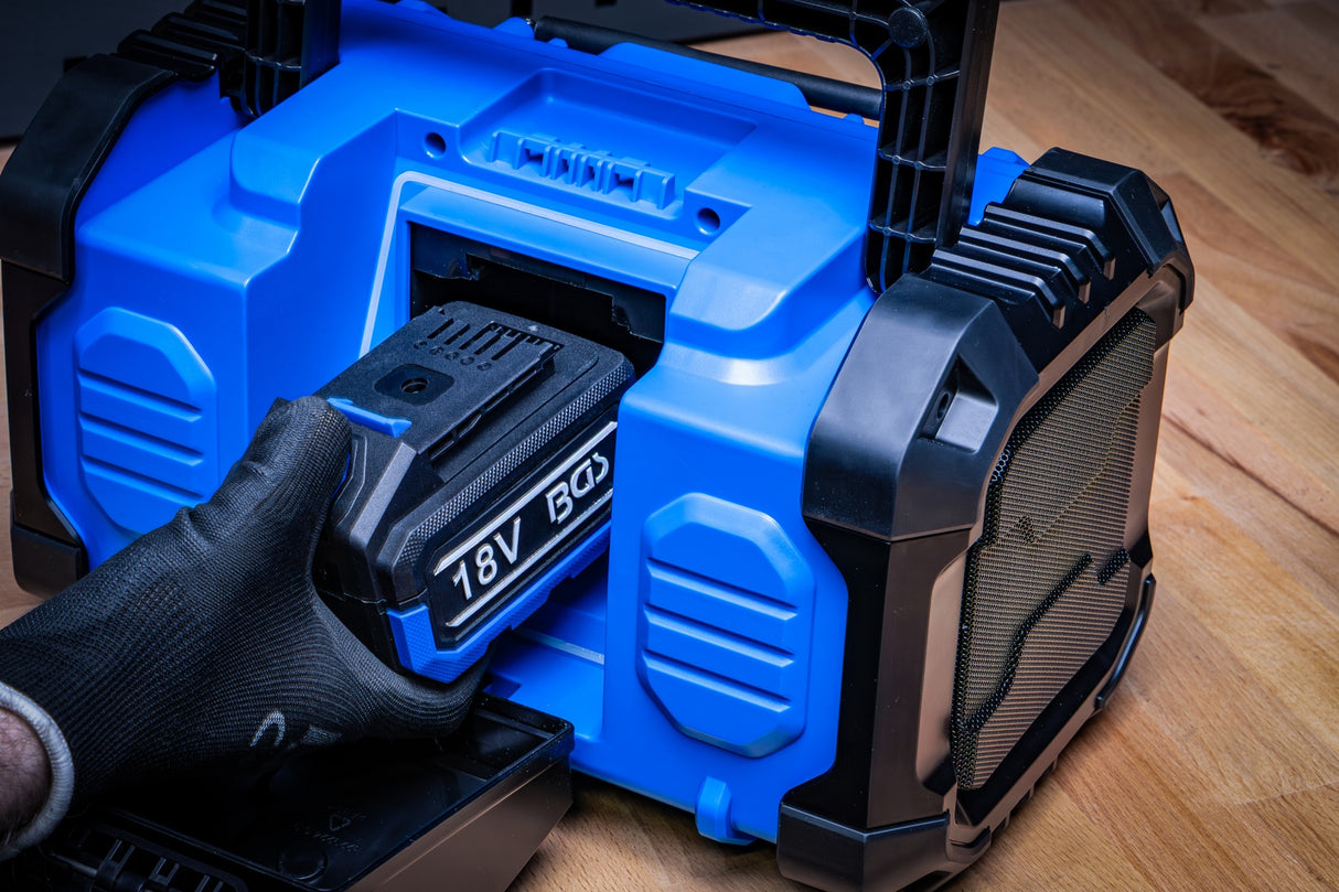 CORDLESS DAB RADIO | HYBRID | 18 V AND 230 V | WITHOUT RECHARGEABLE BATTERY (7387)