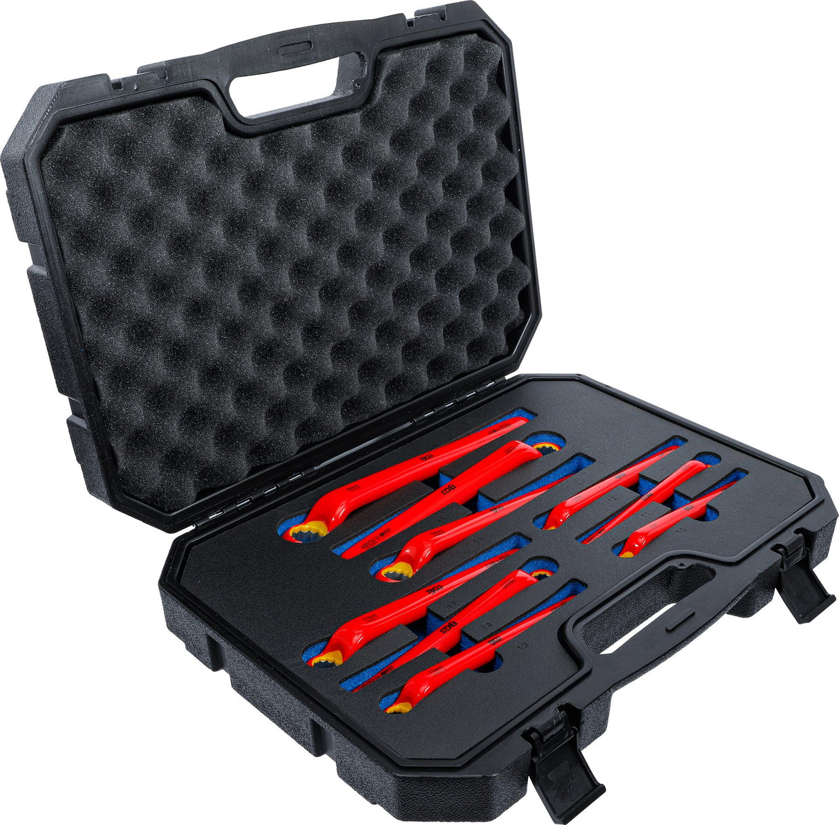 VDE SINGLE END RING SPANNER SET | DEEP OFFSET ENDS | 10 - 24 MM | 9 PCS. (72035)