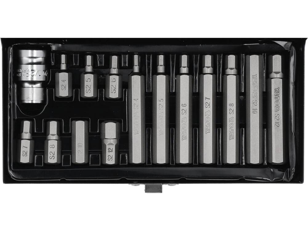 SCREWDRIVER BIT SET /HEX/ 15PCS (YT-0413)