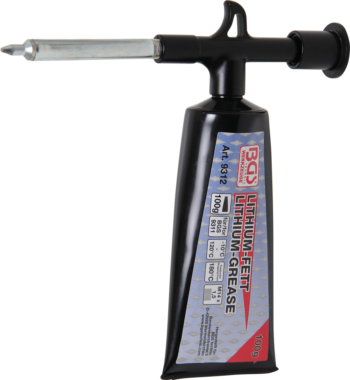 MINI GREASE GUN WITH 100 G LITHIUM GREASE (1 TUBE) (9311)