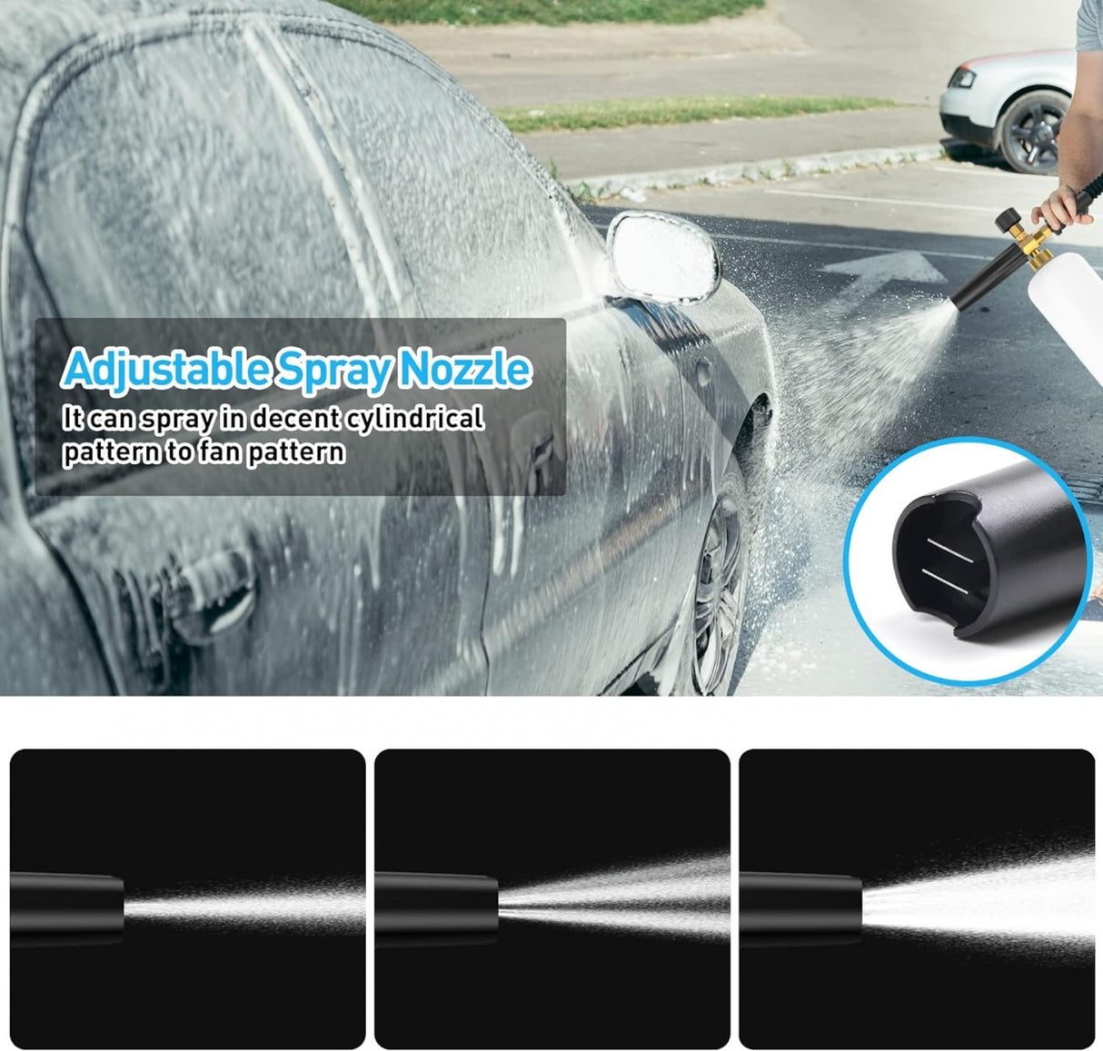 FOAM GENERATING GUN | SNOW FOAM | ALUMINUM | 1L (WG1A)