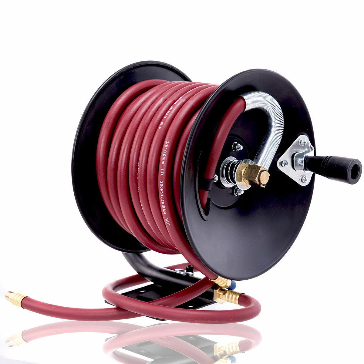 PNEUMATIC HOSE RUBBER+ (HYBRID) WITH REEL 15 M + 60 CM (HR15A-1)