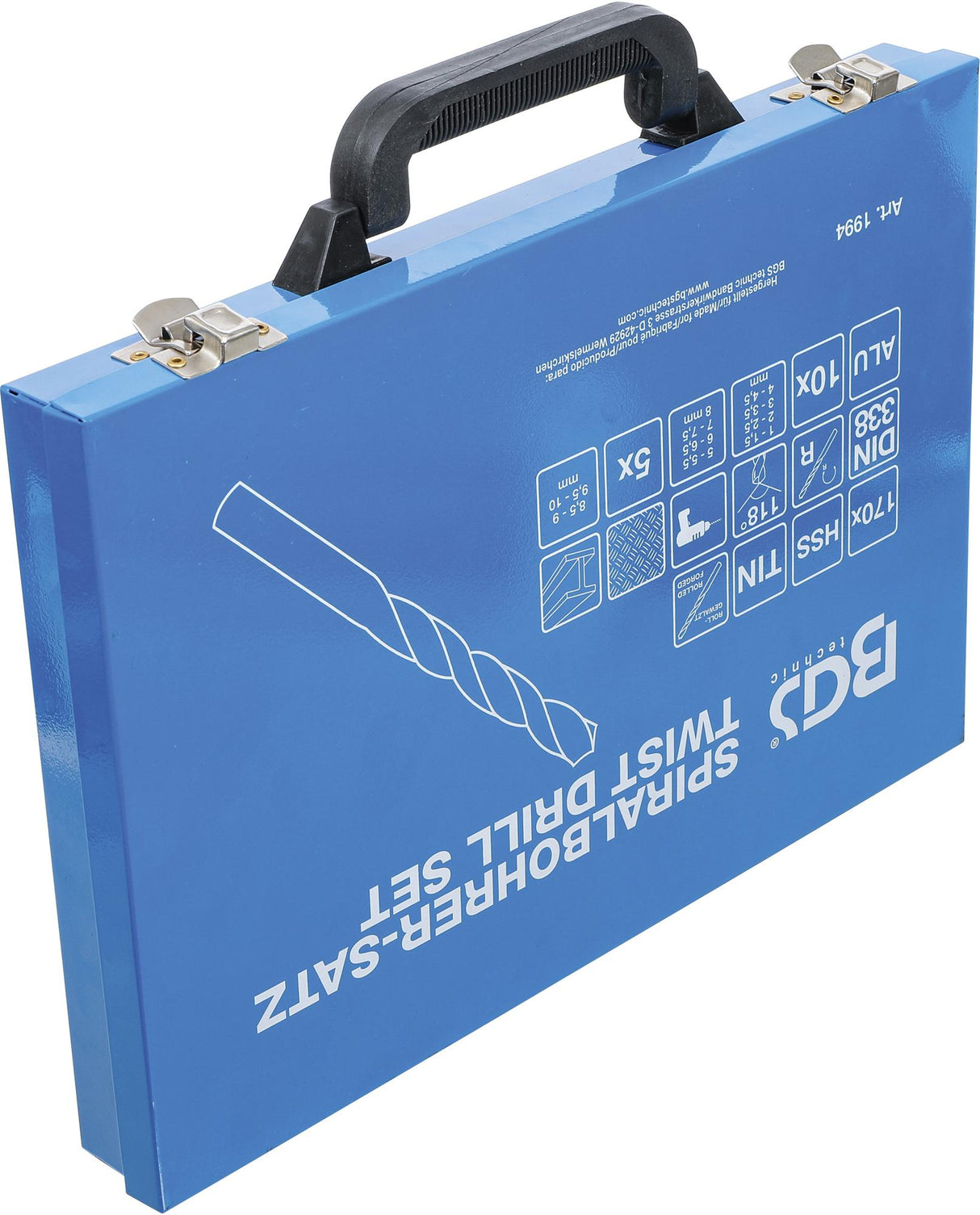 TWIST DRILL SET | HSS | TITANIUM NITRATED | 1 - 10 MM | 170 PCS. (1994)