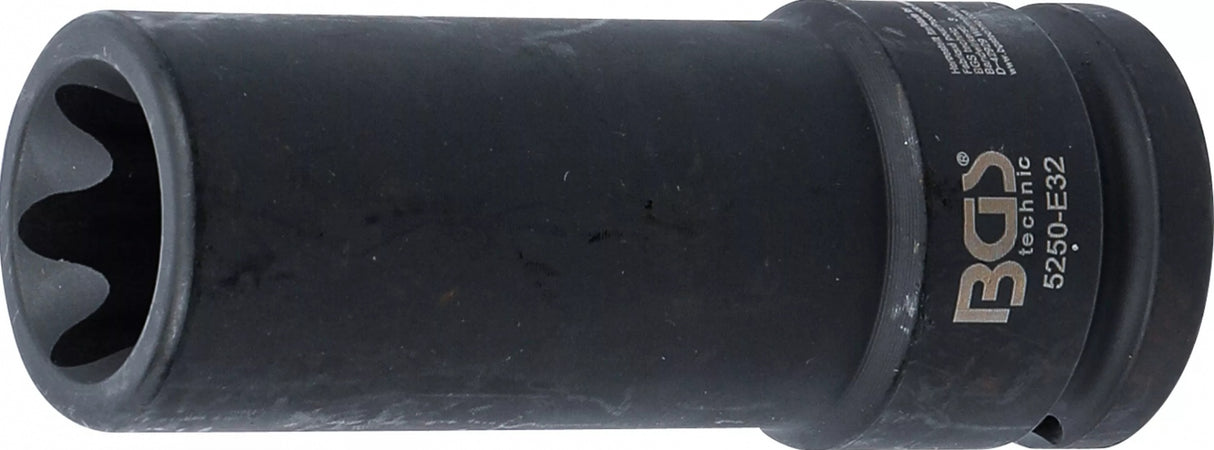 IMPACT SOCKET E-TYPE, DEEP | 20 MM (3/4") DRIVE | E32 (5250-E32)