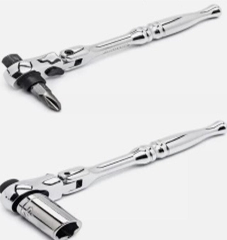 FLEX HANDLE RATCHET | FOR SOCKETS AND BITS | 2 IN 1 | 6.3 MM (1/4") (FQR14)