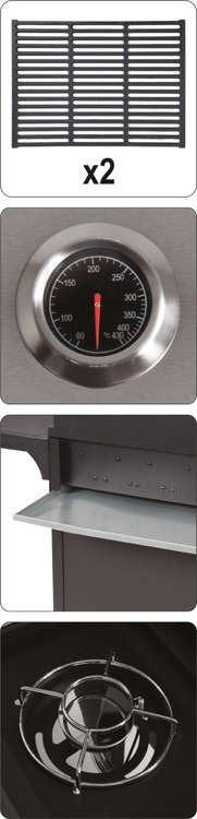 OUTDOOR GRILL | GAS | 3 + 1 | STAINLESS STEEL | 12.8 KW (99651)