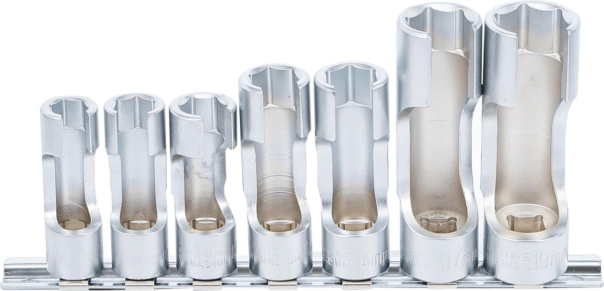 SPECIAL SOCKET SET, SLOTTED | 10 MM (3/8") DRIVE | 10 - 19 MM | 7 PCS. (1105)