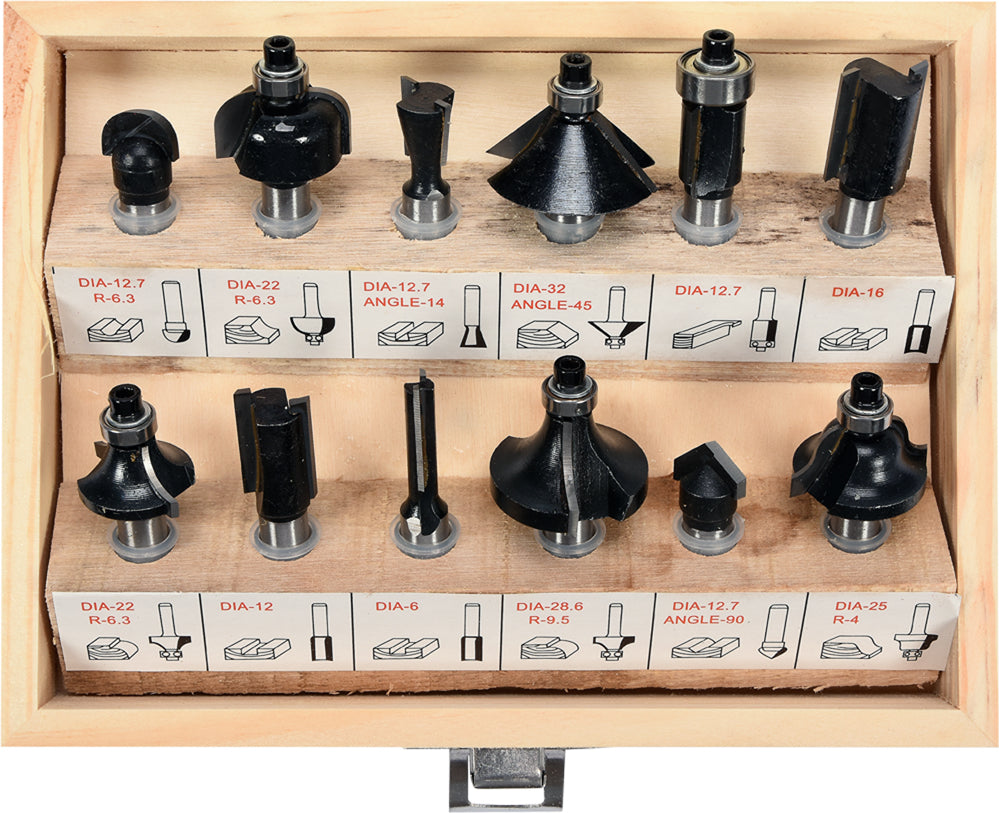 ROUTER BIT SET 12PCS (22550)