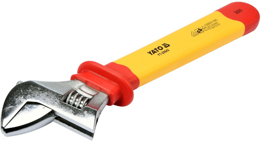 INSULATED ADJUSTABLE WRENCH | 300 MM | VDE (YT-20942)
